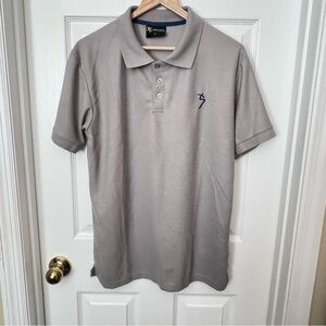 XS Apparel Gray Polo Shirt Sz L